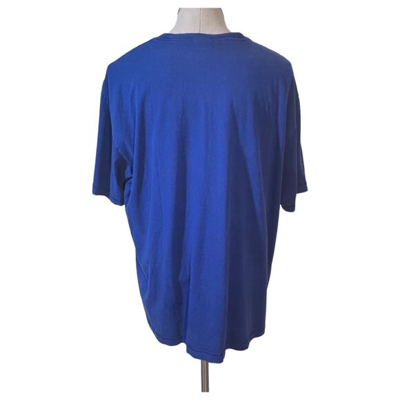 2005 Mens Tommy Hilfiger Blue T Shirt Spell Out Size XXL Blue Graphic Tee VTG - Picture 5 of 7